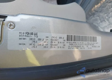 2018 Dodge Grand Caravan Se from USA, damaged, VIN 2C4RDGBG9JR364276